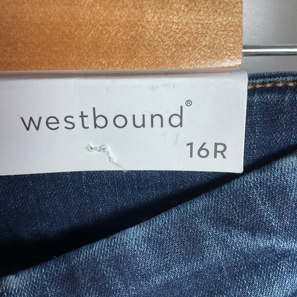 Westbound Womens The High Rise Skinny Jeans Dark Wash 16 Regular NWT - Picture 10 of 16